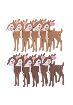 Naklejki 3D z pianki bambi 10szt