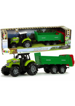 Traktor z przyczepka i dźwiękiem