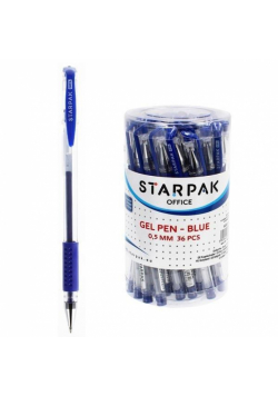Długopis żelowy z gripem niebieski (36szt)