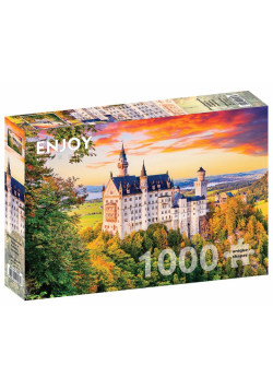 Puzzle 1000 Jesień w zamku Neuschwanstein/Niemcy