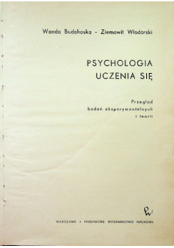 Psychologia uczenia się