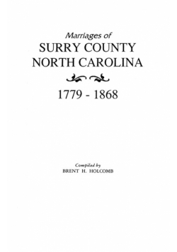 Marriages of Surry County, North Carolina 1779-1868