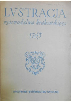 Lvstracja województwa krakowskiego 1765