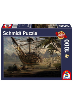 Puzzle PQ 1000 Statek w porcie G3