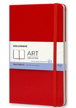 Szkicownik L 13x21cm 104K TW czerwony