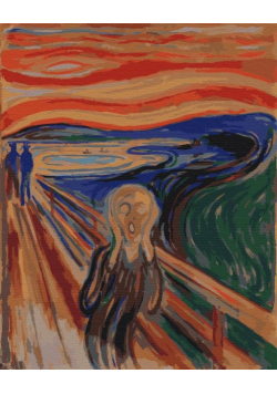 Malowanie po numerach - Krzyk Edvard Munch 40x50cm