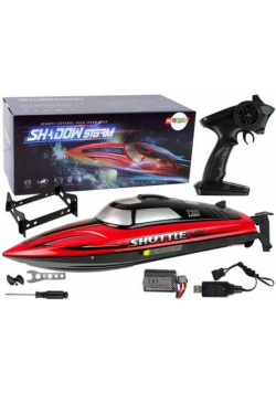 Motorówka R/C 2,4G zerwona 20-25 km/h