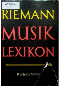 Riemann musik lexikon