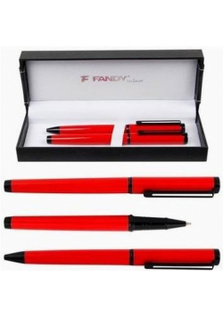 Pióro kulkowe + długopis Kudu BR czerwony