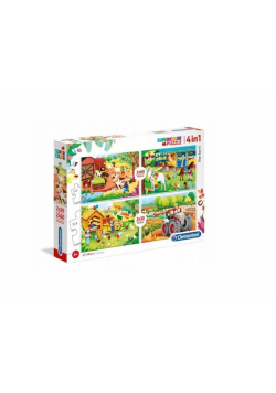 Puzzle 2x20 + 2x60 Super kolor The farm