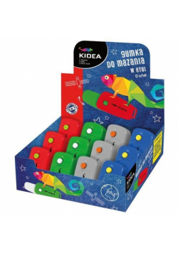 Gumka do mazania w etui (12szt) KIDEA