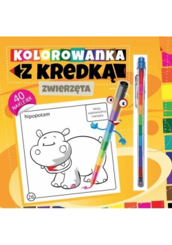 Kolorowanka z kredką - Zwierzęta