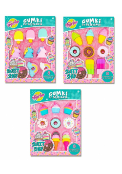 Gumki do ścierania Puzzle Sweet Shop mix STnux