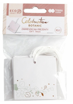Zawieszka na prezenty Botanic 10szt HAPPY COLOR