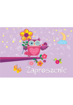 Zaproszenie ZZ-070 Sówka (5 szt.)