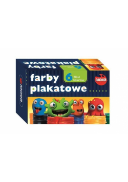 Farby plakatowe 6 kolorów 20ml eko MONA