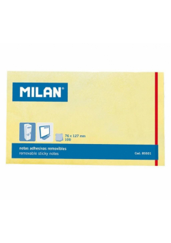Karteczki samoprzylepne 127x76 /100K żółte MILAN
