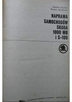 Naprawa samochodów Skoda 1000 MB S100 S110