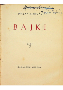 Ejsmond Bajki 1927 r.