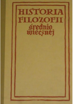 Historia filozofii średniowiecznej