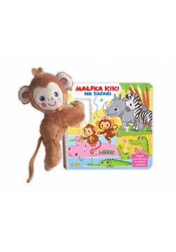 Małpka Kiki na safari Książka z maskotką