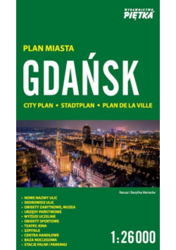 Gdańsk 1:26 000 plan miasta PIĘTKA