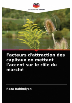 Facteurs d'attraction des capitaux en mettant l'accent sur le rôle du marché