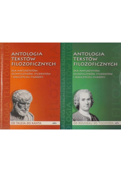 Antologia tekstów filozoficznych część I i II