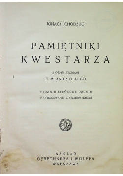 Pamiętniki kwestarza 1929 r.
