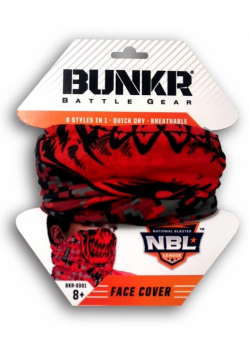 Bunkr Zasłona na twarz do Nerf czerwona