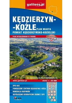 Plan miasta - Kędzierzyn-Koźle (powiat) 1:20 000