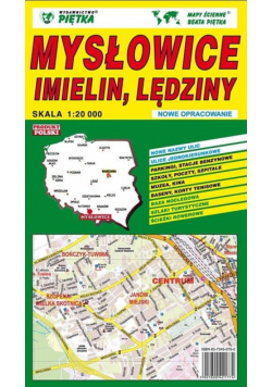 Mysłowice, Imielin, Lędziny 1:20 000 plan miasta