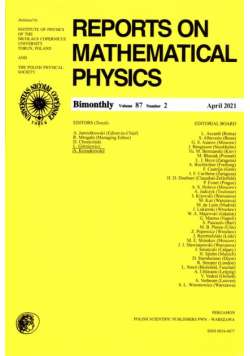 Reports On Mathematical Physics 87/2 Eksport