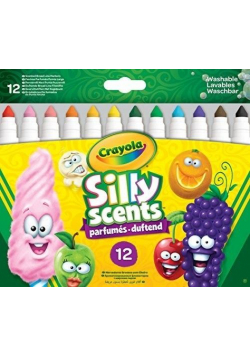 Flamastry zapachowe zmywalne 12 kolorów CRAYOLA