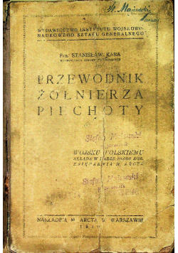 Przewodnik żołnierza piechoty część  1 i 2  1919 r