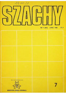 Miesięcznik Szachy Nr 5 (401) maj 1980