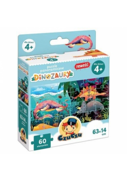 Puzzle panoramiczne Dinozaury