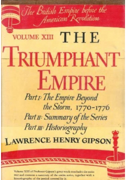 The Triumphant Empire Part I The Empire Beyond the Storm 1771 - 1776 tom XIII