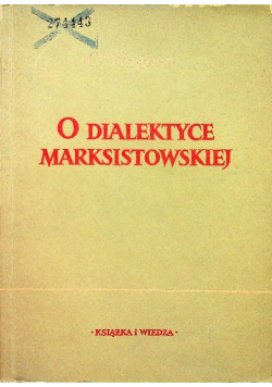 O dialektyce marksistowskiej