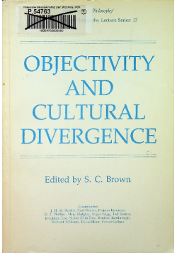 Objectivity and cultural divergence