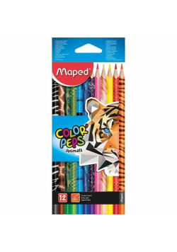 Kredki Colorpeps Animals 12 kolorów MAPED