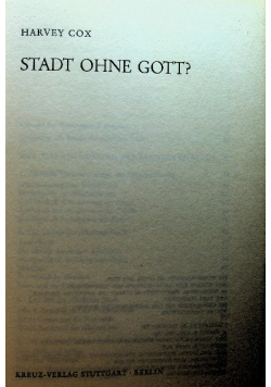 Stadt ohne gott