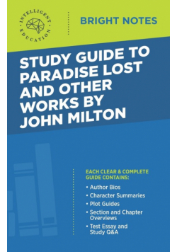 Study Guide to Paradise Lost and Other Works by John Milton