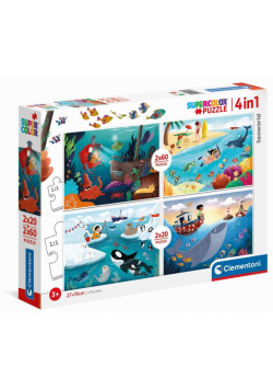 Puzzle 2x20+2x60 Super Kolor Seaworld
