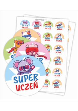 Naklejki motywacyjne - Super uczeń 48szt