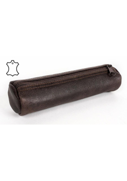 Piórnik rolka Skin brązowy