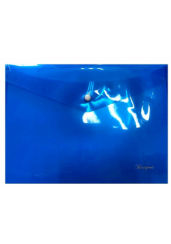 Teczka A4+ plastikowa z klipsem Niebieska