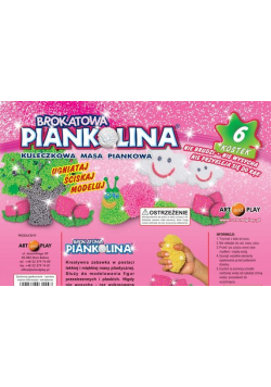 Piankolina 6 kolorów Brokatowa