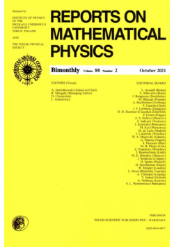 Reports On Mathematical Physics 88/2 Pergamon