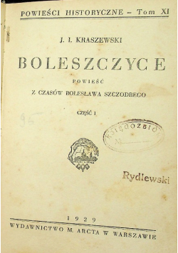 Boleszczyce Część I i II 1929 r.